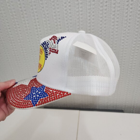 Bass Pro Shops Bling Mesh-Back Cap - Patriotic Hat - Picture 6 of 11